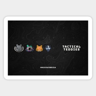 Tactical Teddies all crests and logo mask Sticker